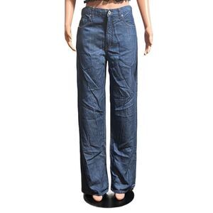 Pulp stovepipe women's jean slate wash high waist thin denim size 8/M